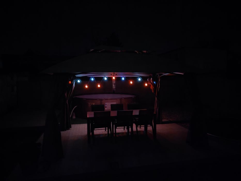 Baldachim altana pawilon namiot pergola zadaszenie ogród na dwór szary