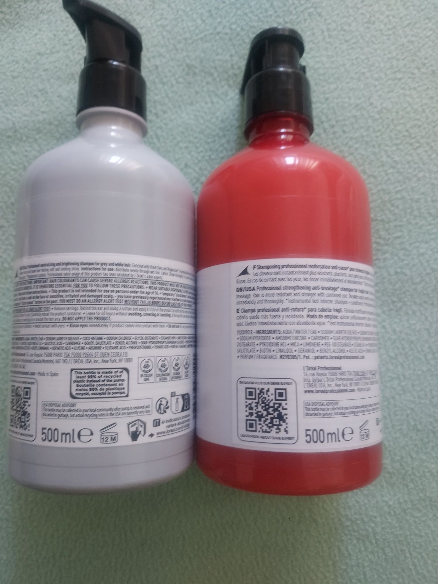 Shampoos l'oreal profissional,  500ml