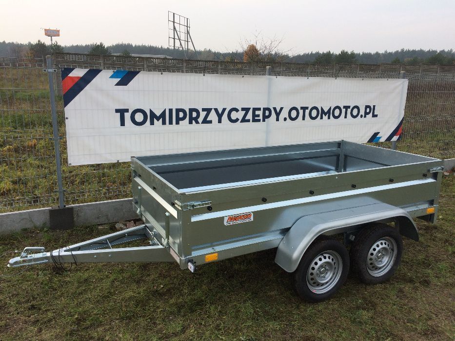Dwuosiowa przyczepa Neptun 263x129 tandem 750 DMC dostawa cała Polska
