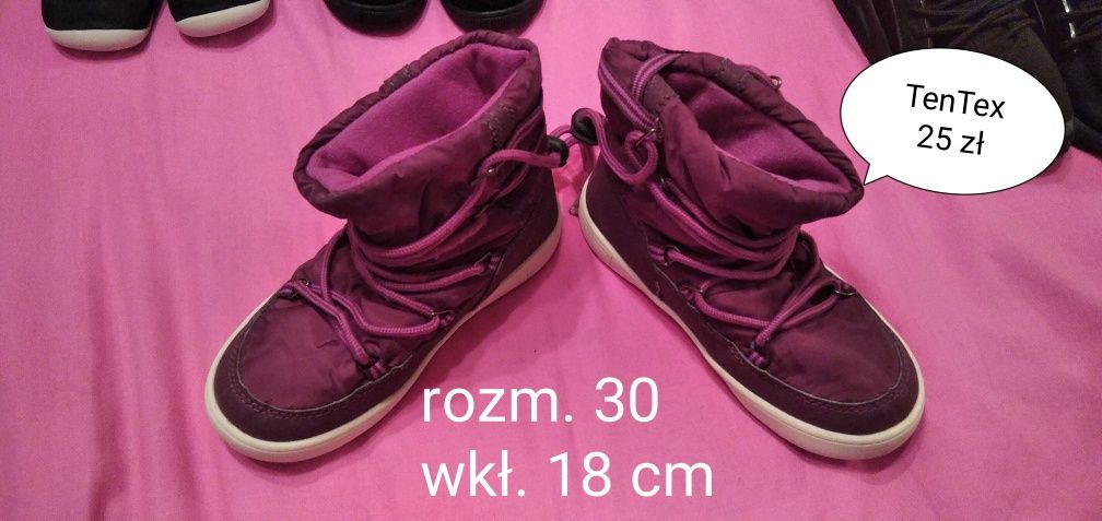 Buty dziecięce różne rozmiary