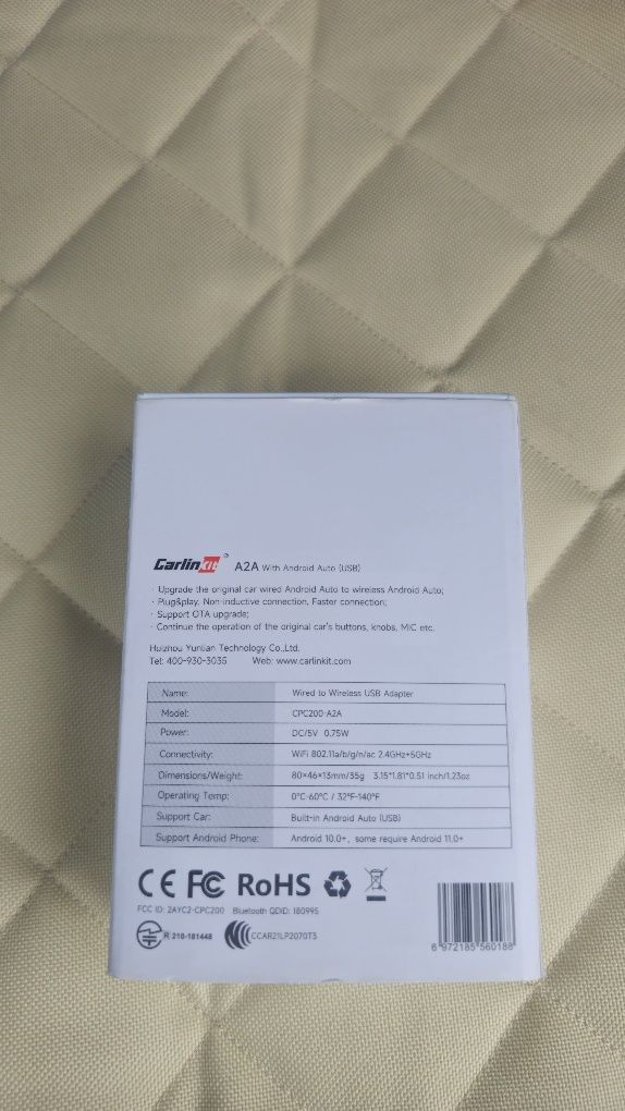 Adapter bezprzewodowy Carlinkit A2A Android Auto