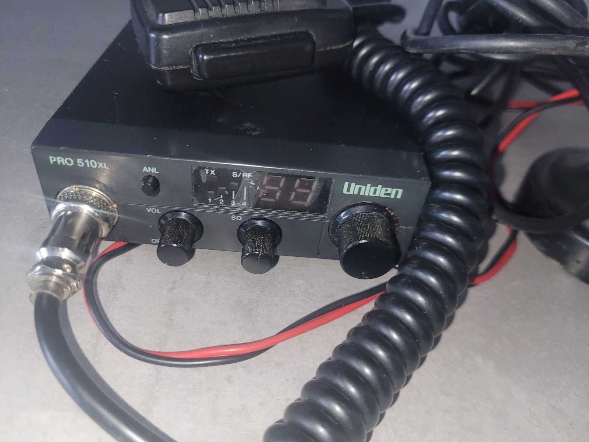 Zestaw CB Uniden Pro 510xl, antena