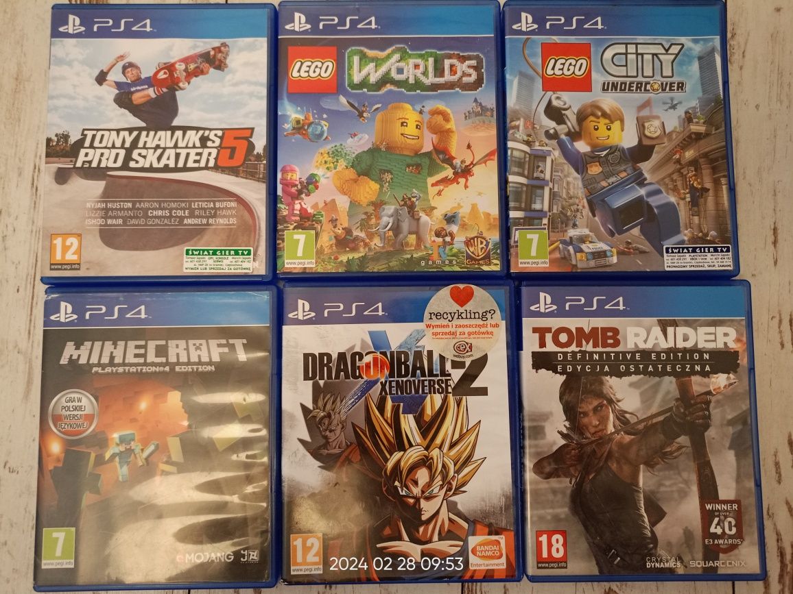 Gry PS3 PS4 Minecraft DRAGONBALL-2 i inne