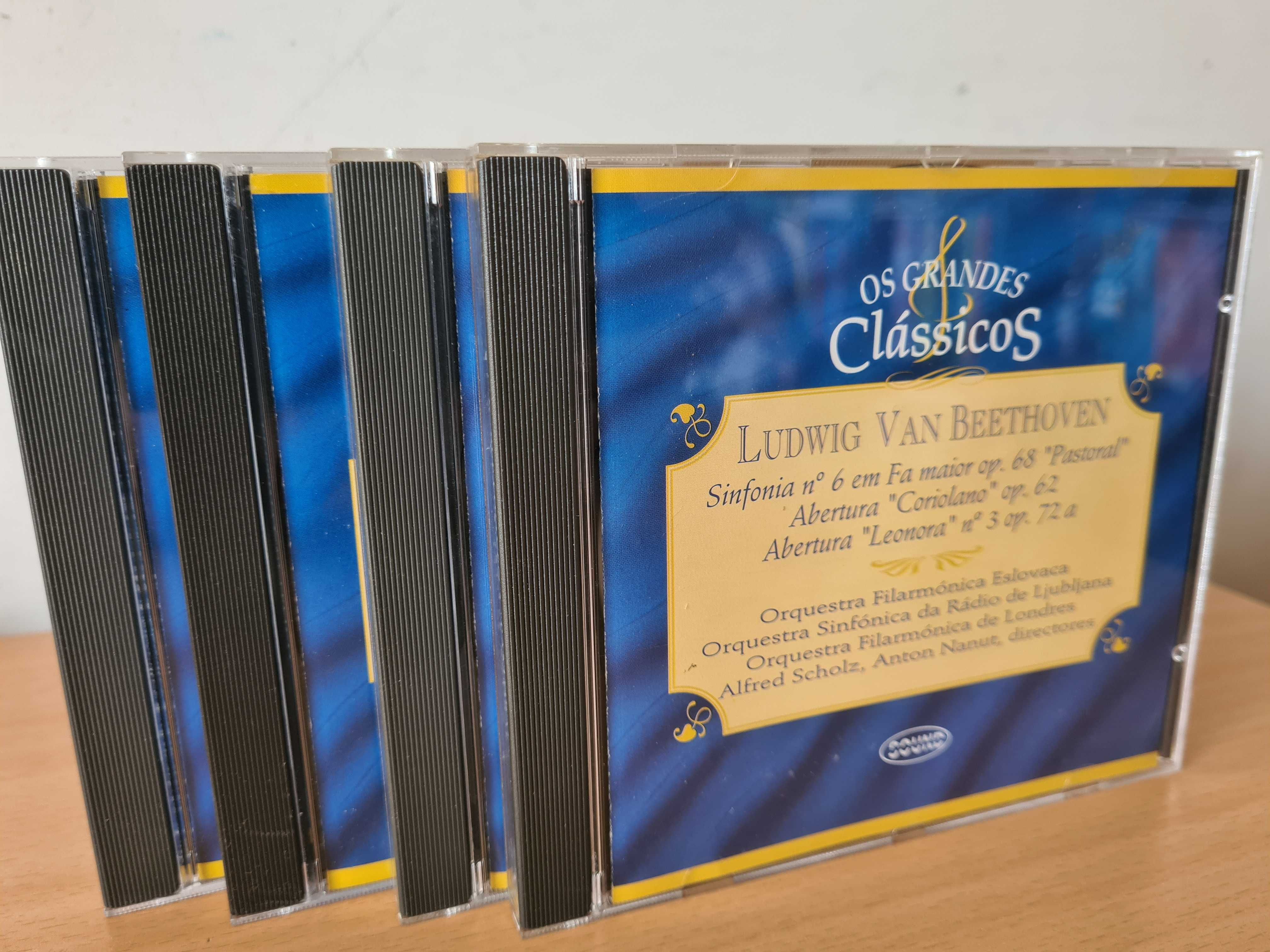 4 CDs audio da coleção "Os Grandes Clássicos"
