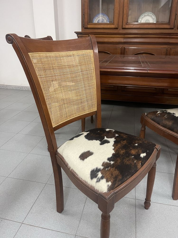 Sala de jantar Luís Filipe 100% Maciça Cerejeira
