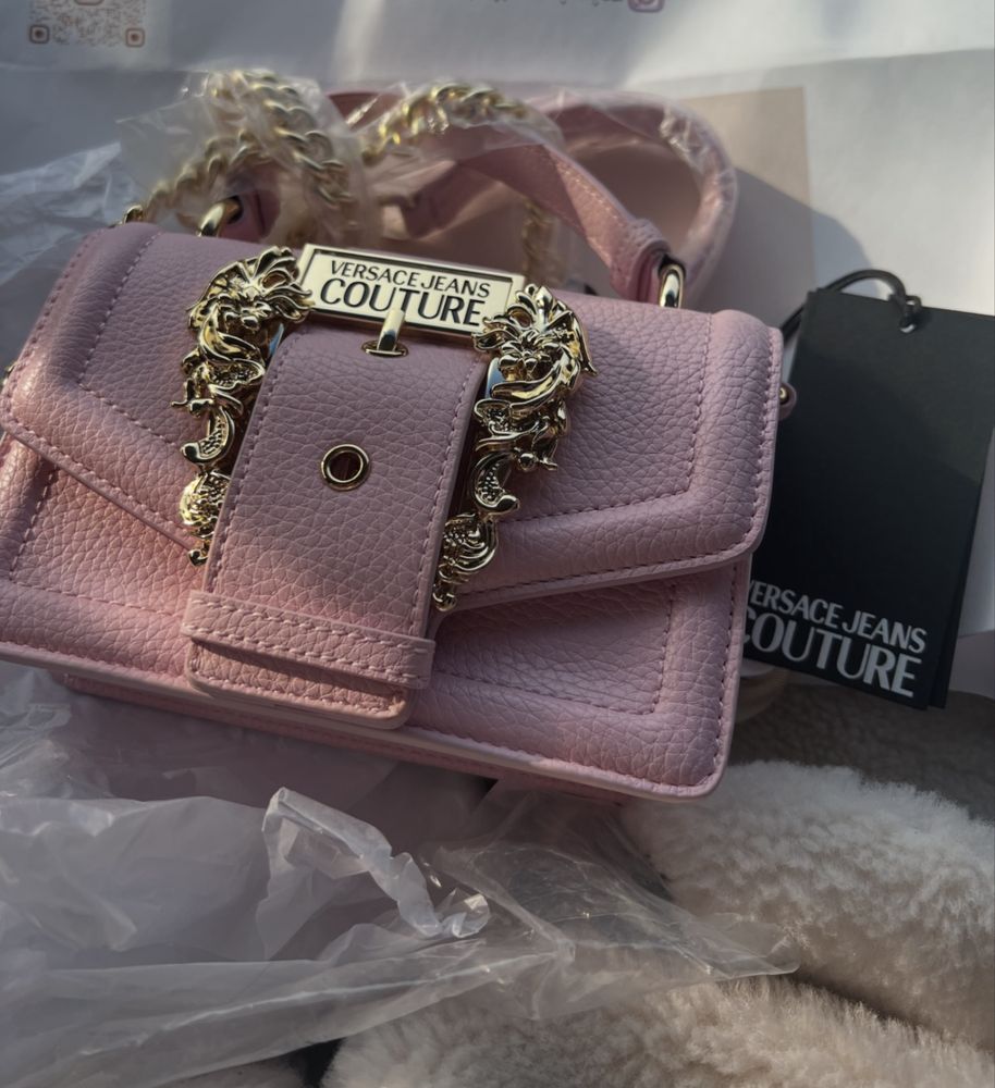 Сумка Versace Jeans Couture брендова оригінал рожева