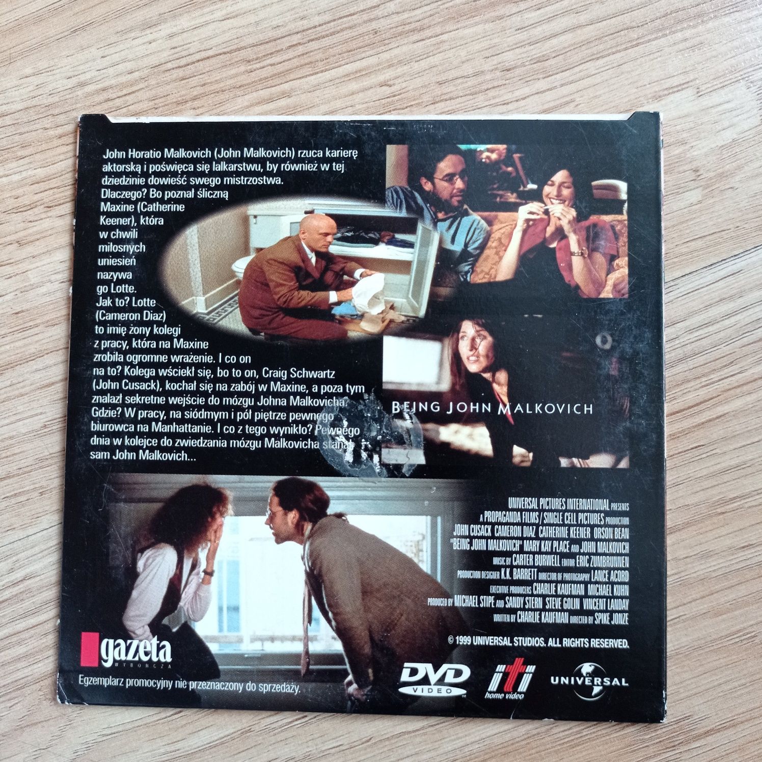 Być jak John Malkovich (1999) 1 płyta DVD film używany okazja