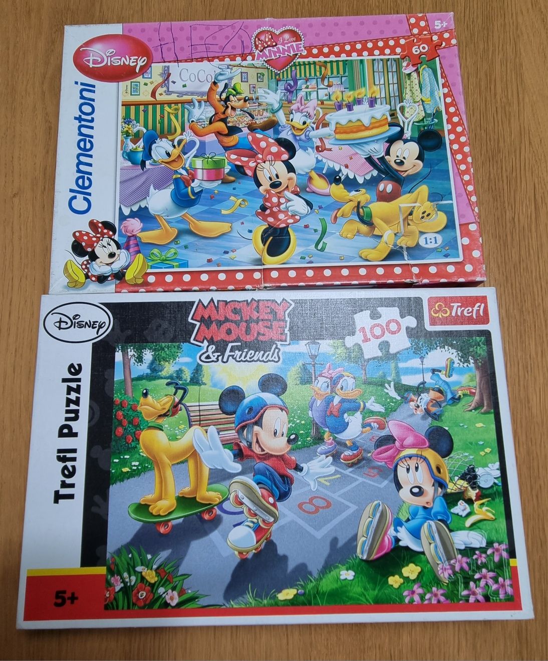 Puzzle 2 zestawy mickey mouse disney