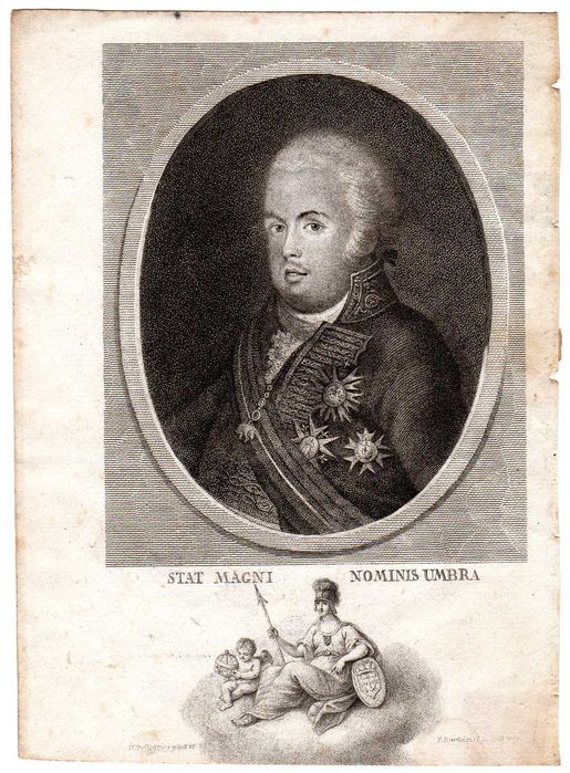 Gravura de D. João VI de 1809 do Famoso Artista Francesco Bartolozzi !