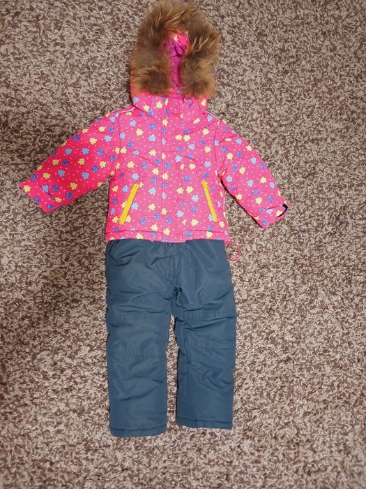 Зимовий комбінезон для дівчинки 74-80см