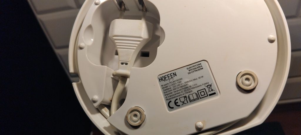 Wyciskarka do cytrusów elektryczna Hofen - sprawna + pudełko z instr.