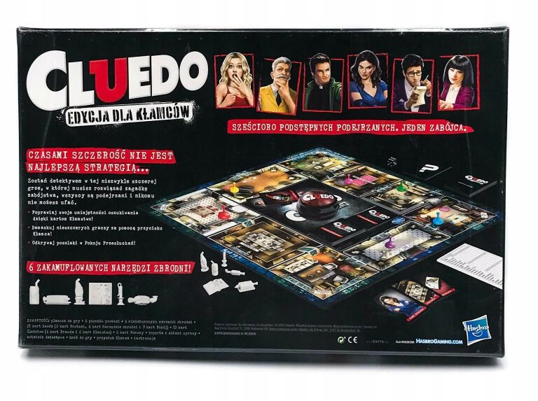 Gra planszowa Hasbro Cluedo. Edycja dla kłamców