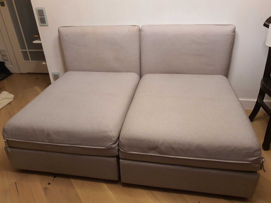 Kanapa, sofa, pufa z oparciem, fotel do spania Ikea 2 szt.