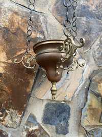 Perfumador Defumador Bronze e Cobre Séc XIX 84 cm Arte Sacra