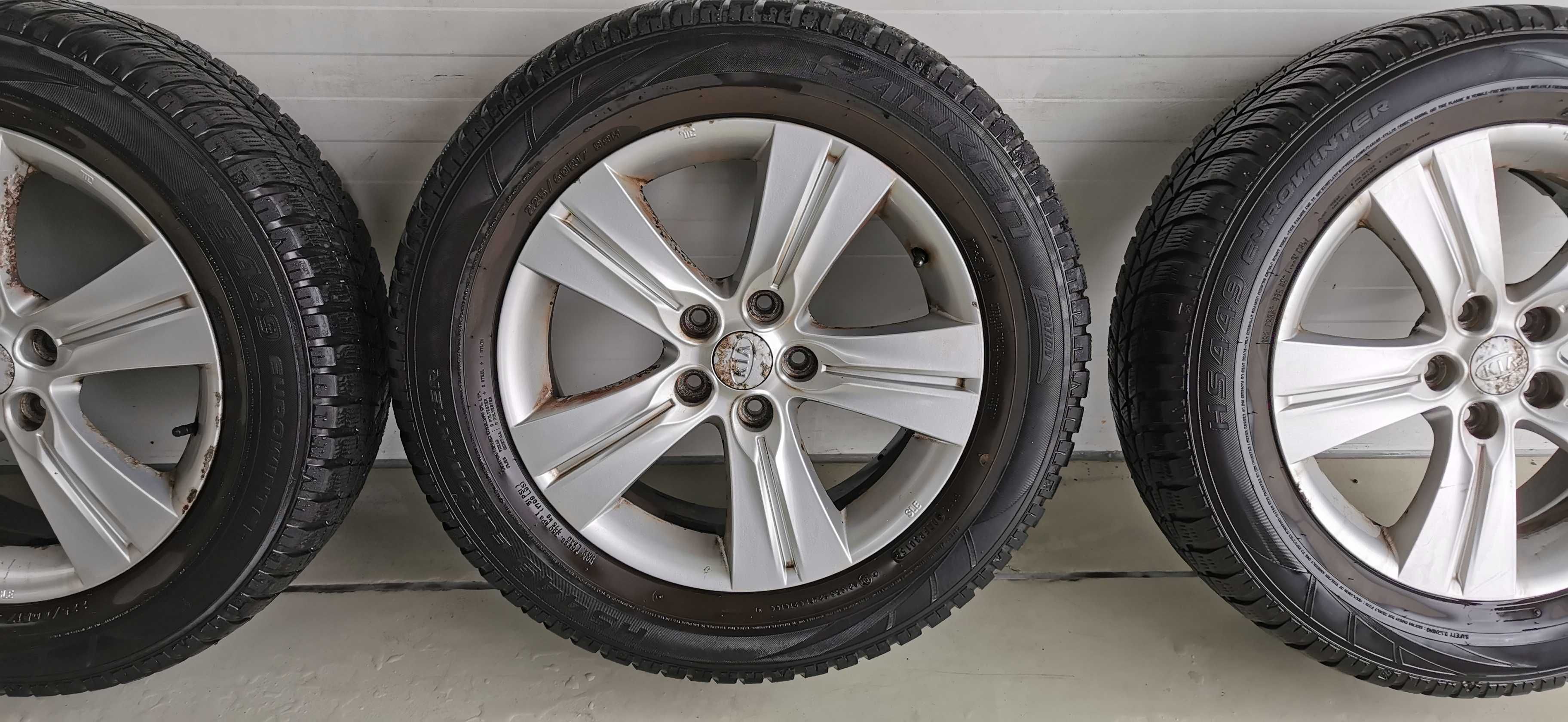 Sprzedam alufelgi koła 5x114.3 Kia Sportage 225x60 R17 ET 35