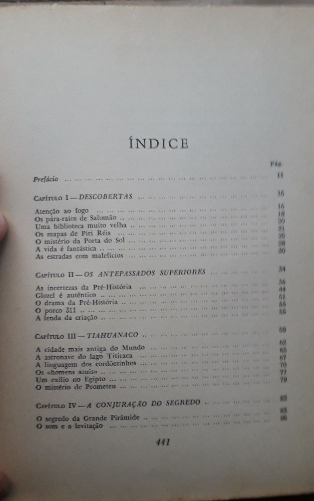 Livro "História desconhecida dos Homens" de Robert Charroux