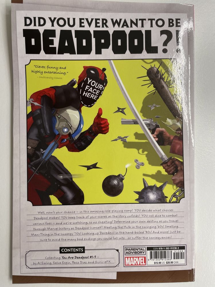 “Spider-Man/Deadpool” e “You are deadpool” paperback