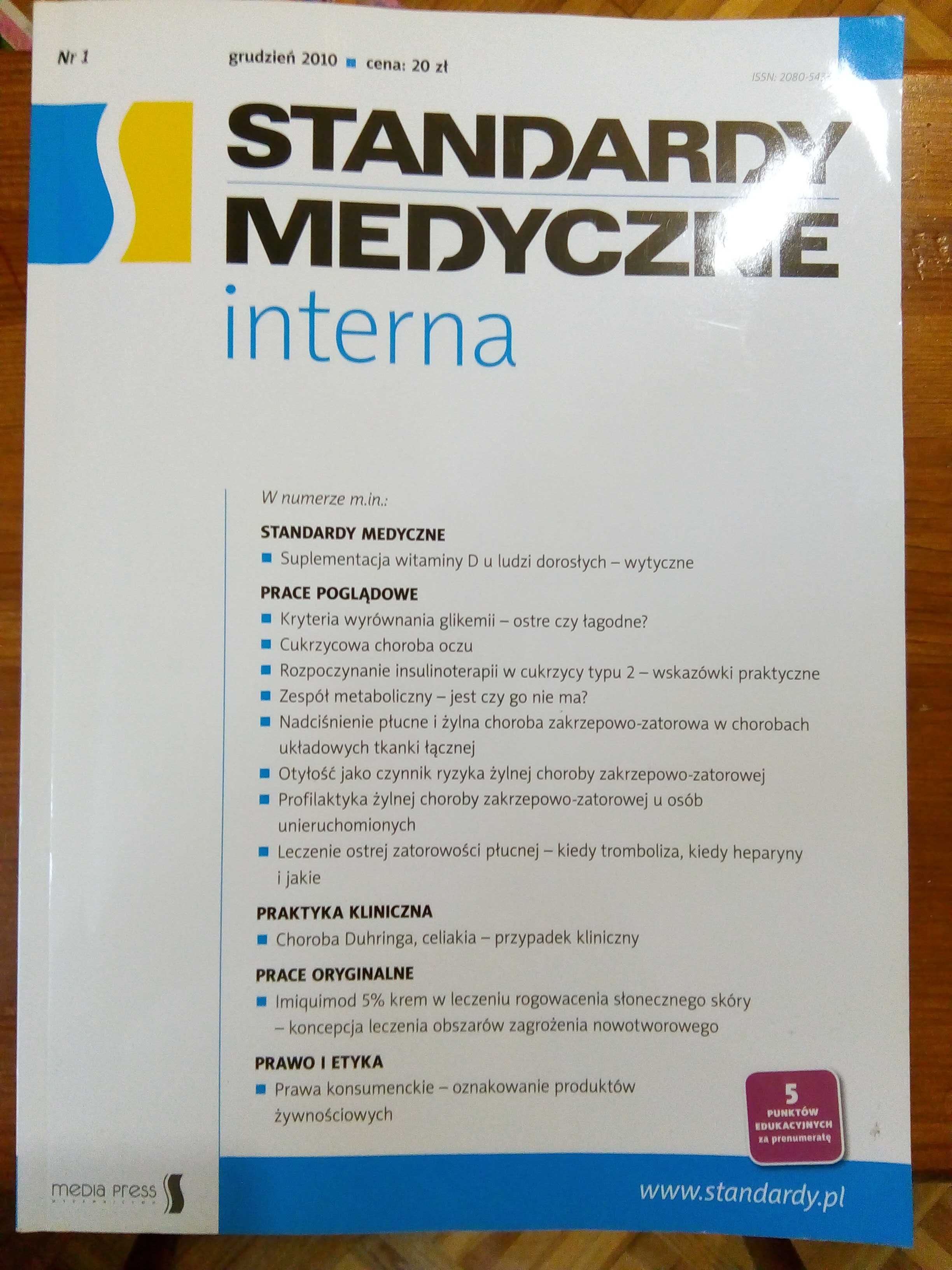 Standardy medyczne interna . 2010r