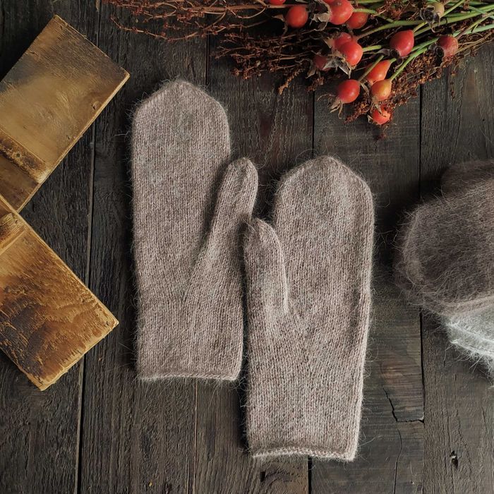 Рукавички пухові, жіночі рукавиці, зимові рукавички.