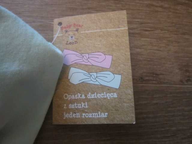 śliniaki i opaski do włosów dla dziecka na prezent nowe