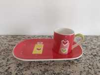 Chávena de café com pires