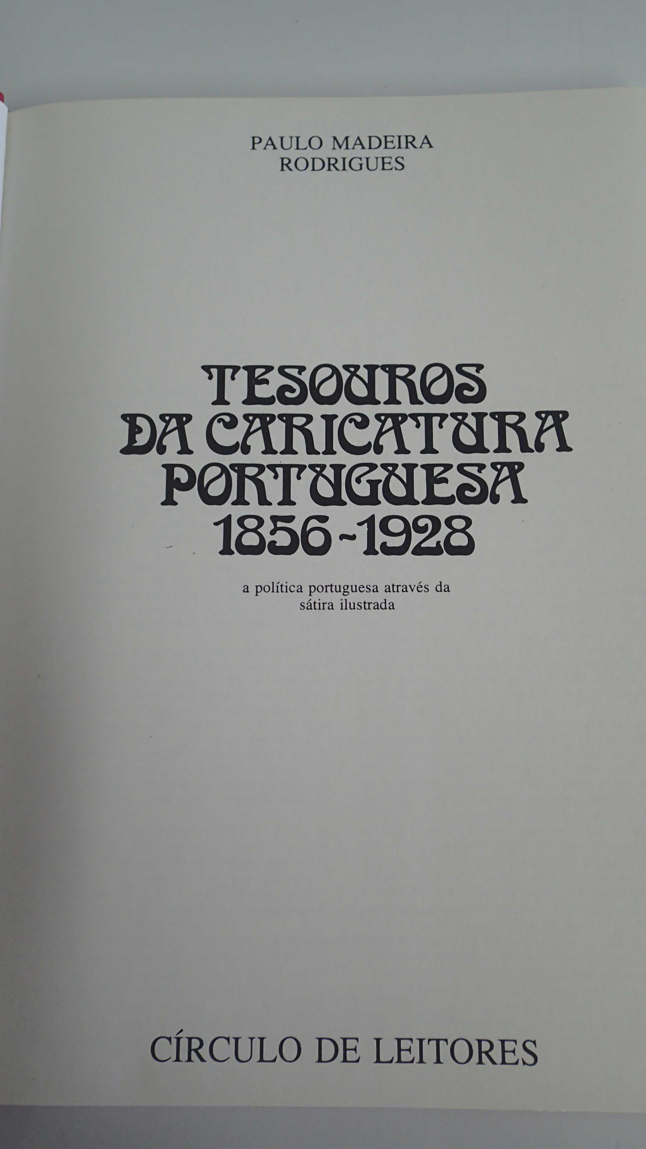 Livro " Tesouros da Caricatura Portuguesa 1856_1928