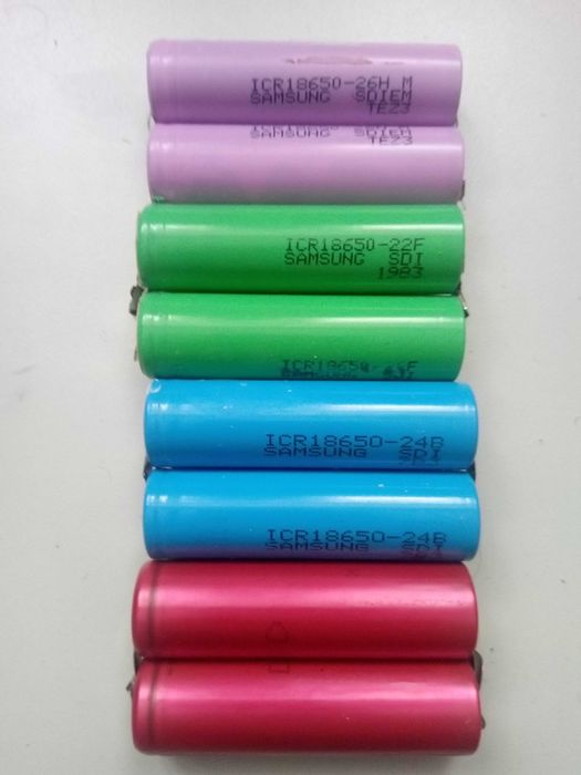 Акумулятори 18650 NCR18650 Panasonic  ICR18650 Samsung   3.7V