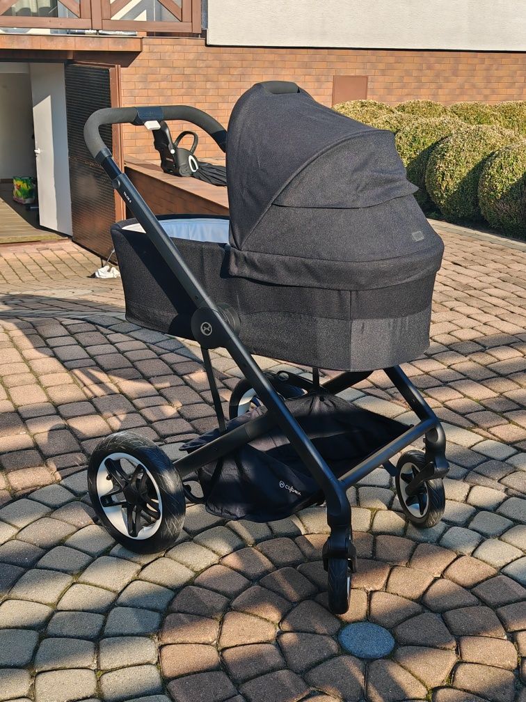 Wózek Cybex Talos S Lux + gondola deep black