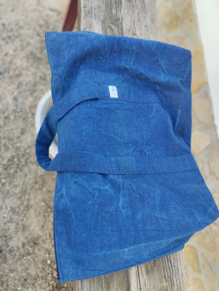 Saco de compras feito com ganga