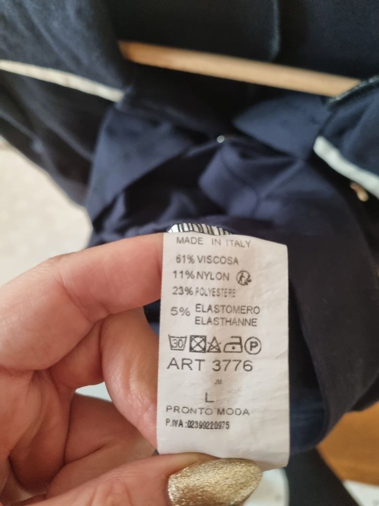 Nowa sukienka złote guziki L