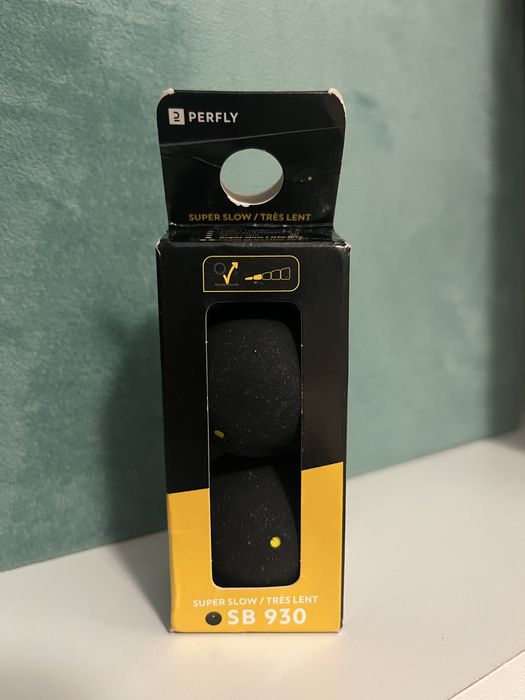 piłeczki do squasha Perfly SB 930 jedna żółta kropka 2szt.