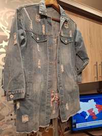 Джинсова куртка,розмір 46-48