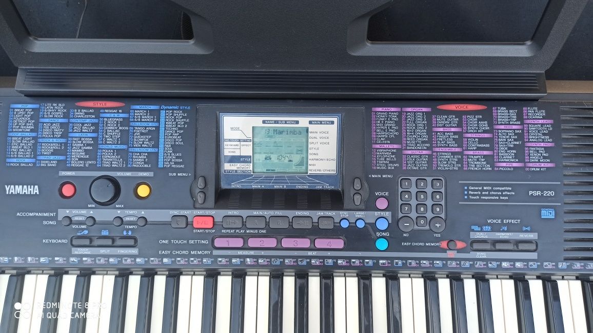 Yamaha PSR 220, keyboard, klawisze ,