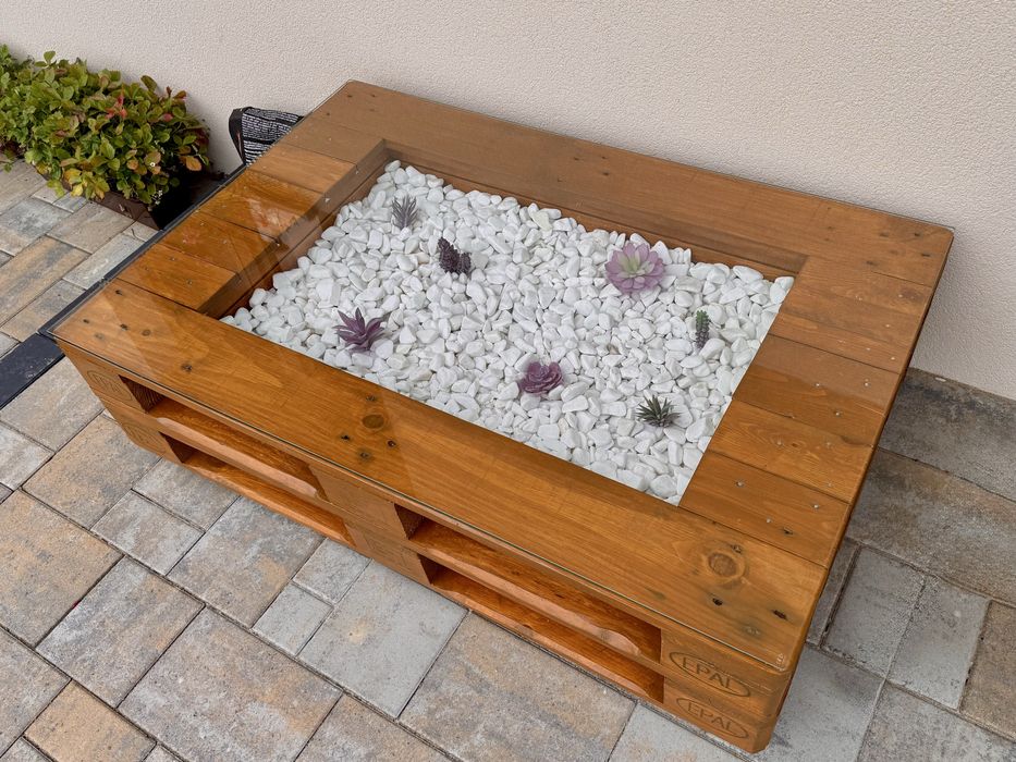 Stolik z euro palet 120x80