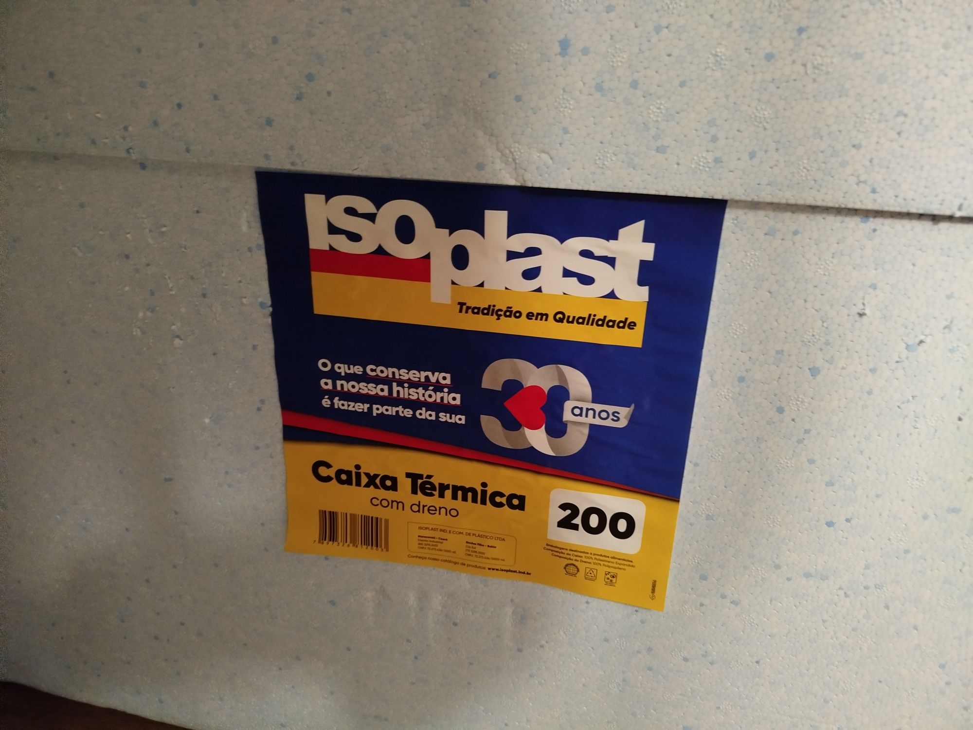 Baú térmico de 200 Lt