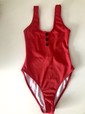 Czerwony kostium kąpielowy Missguded, nowy z metką,r.S