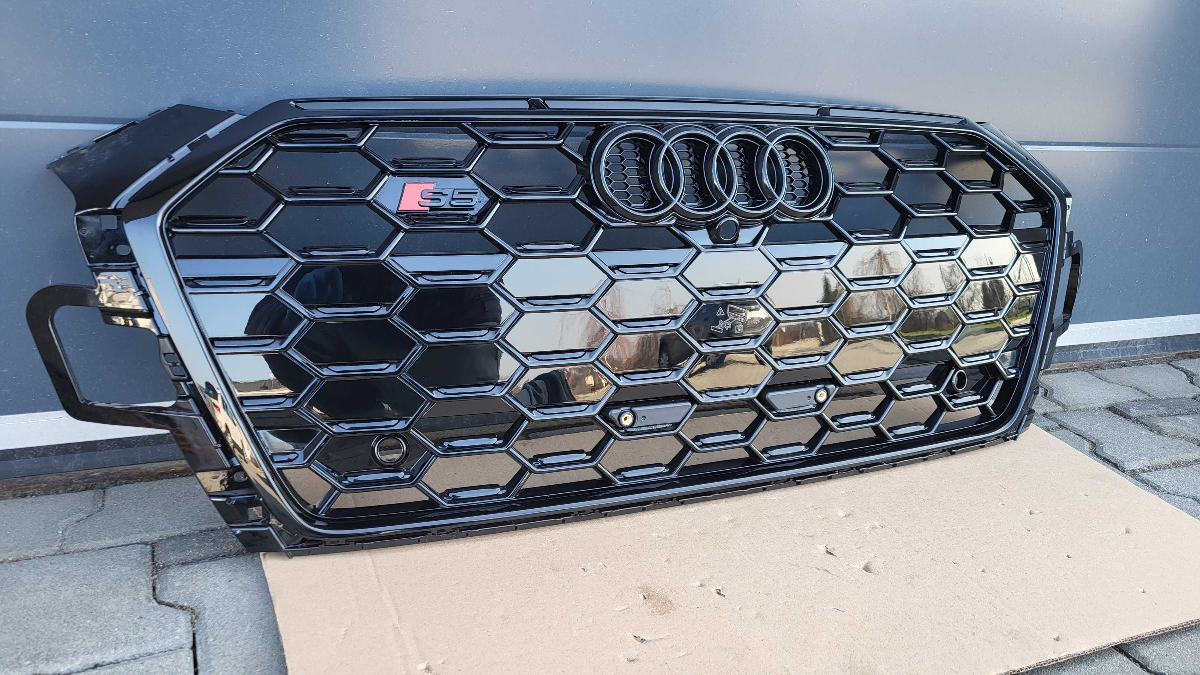 Atrapa chłodnicy GRILL Audi S5 A5 F5 8W6 LIFT 19- OE NOWA Shadow Line