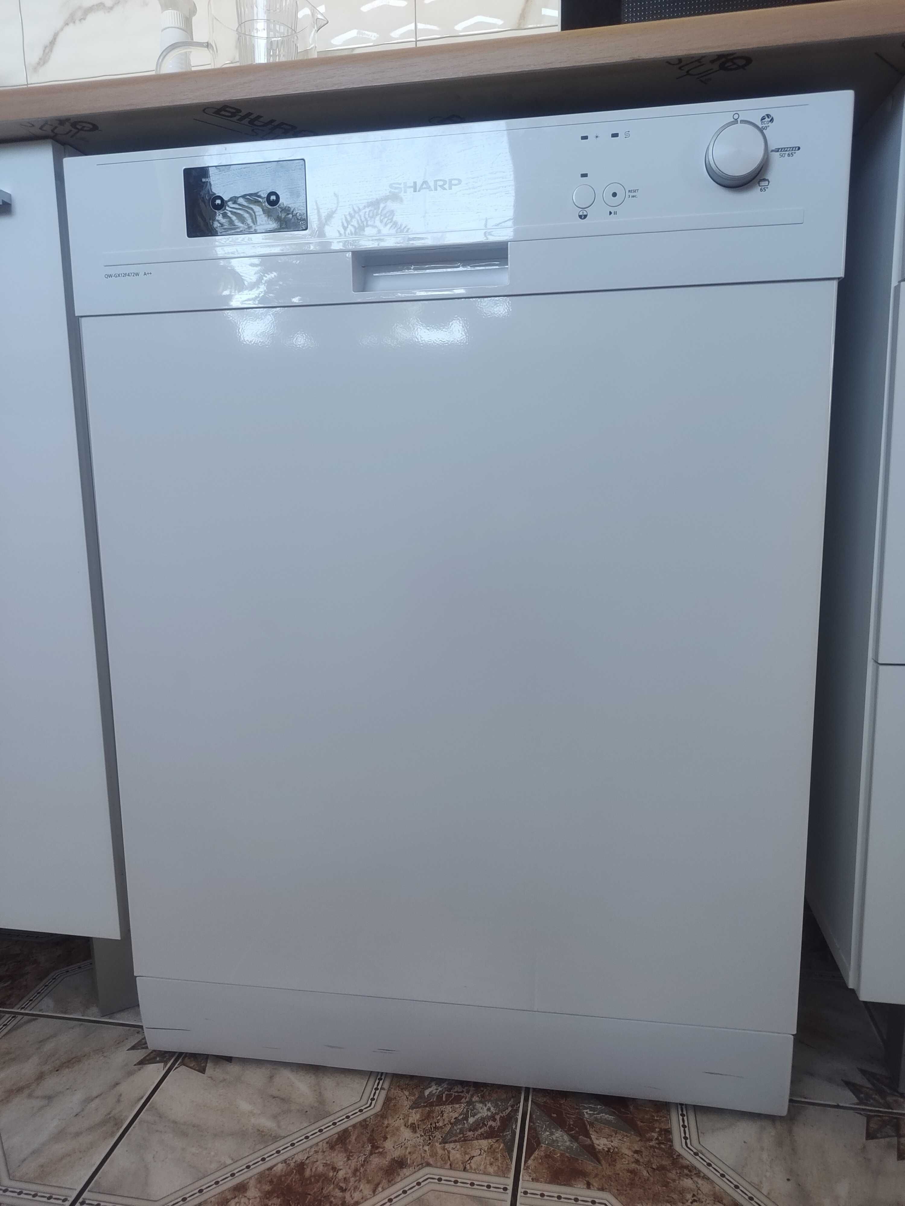 Zmywarka Sharp QW-GX12F472W A++ / w idealnym stanie / 60cm