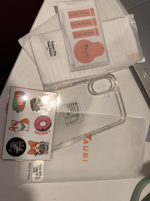 Conjunto novo de capa, películas e stickers Tauri