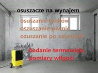 osuszanie tynków mieszkań piwnic po zalaniach wynajem osuszaczy
