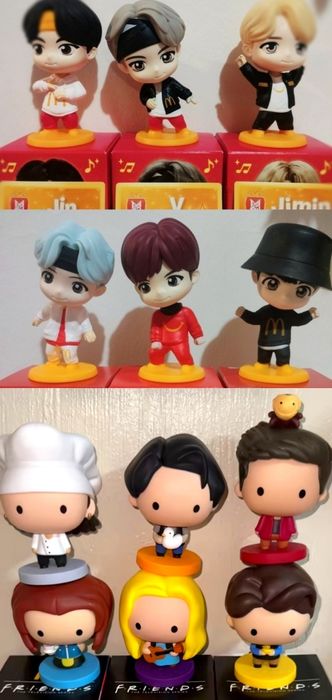 Куклы BTS-McDonald's.Suga,Jung Kook,RM, Jimin,V, j-Hope.Friends куколк