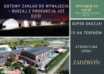 15 ha terenu, 11 992 m2 hal - Wynajem - Przemysł!