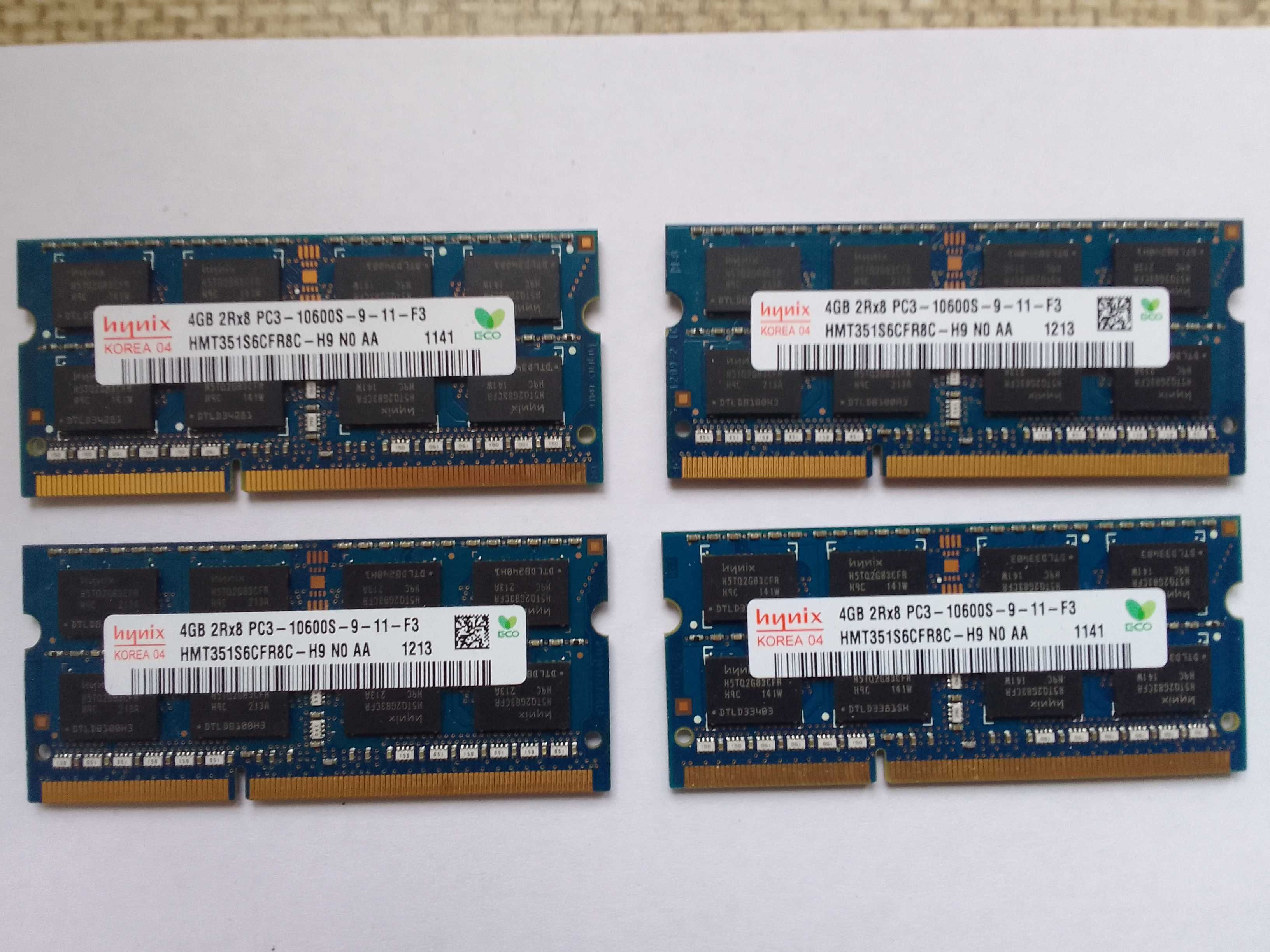 hynix 4gb 2rx8 pc3 ram 10600s-09-10-f2