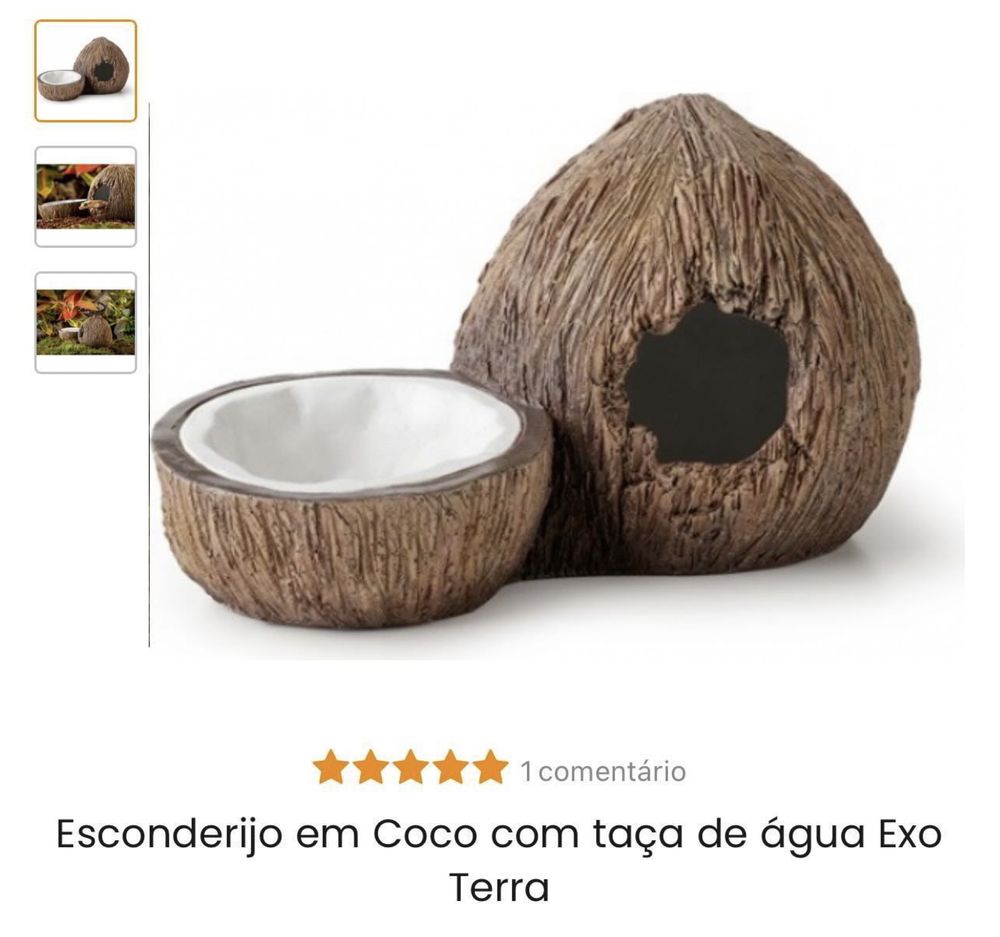 Esconderijo e bebedouro oara repteis