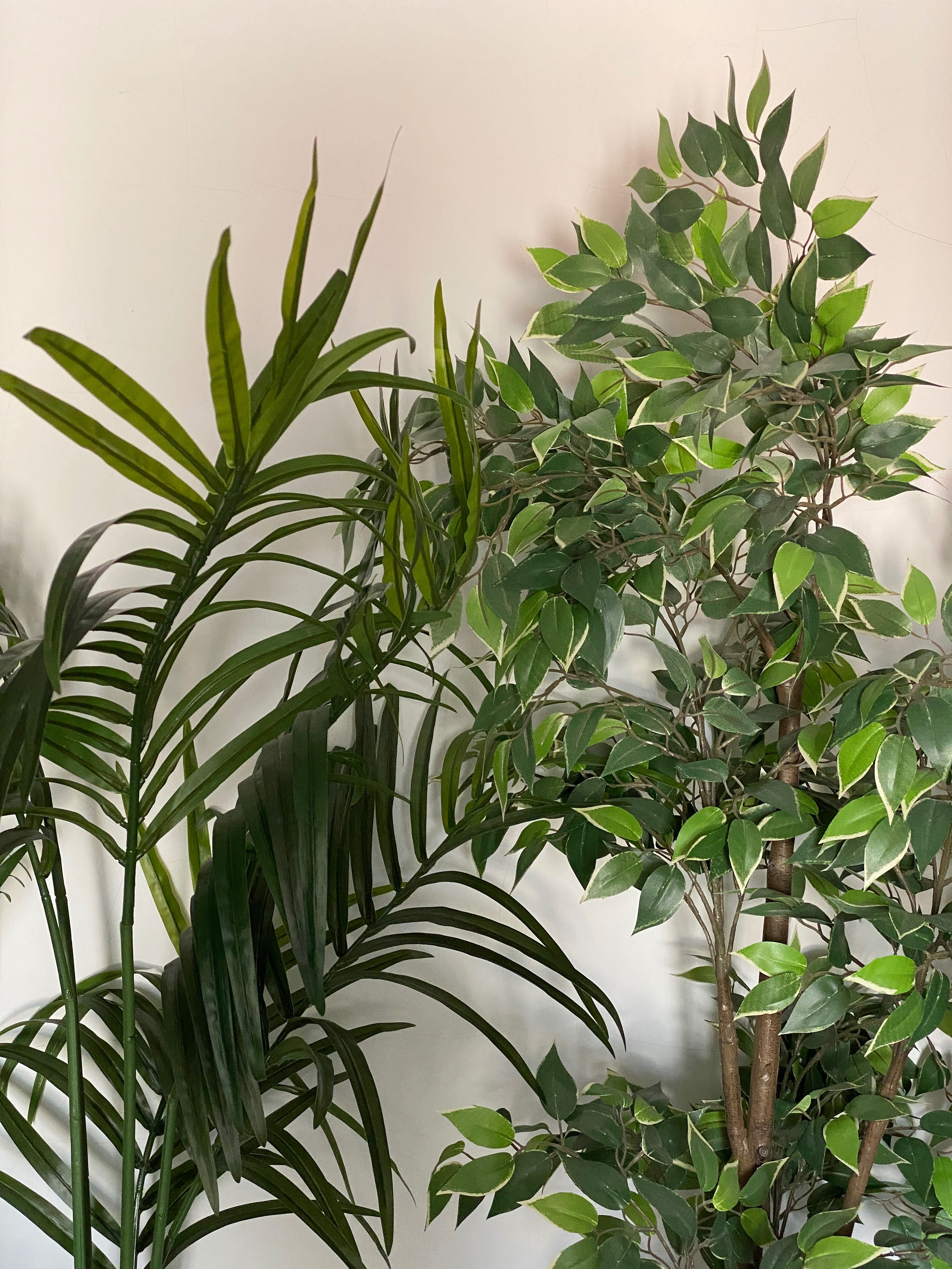 Plantas artificiais em excelente estado