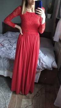 Sukienka maxi czerwona