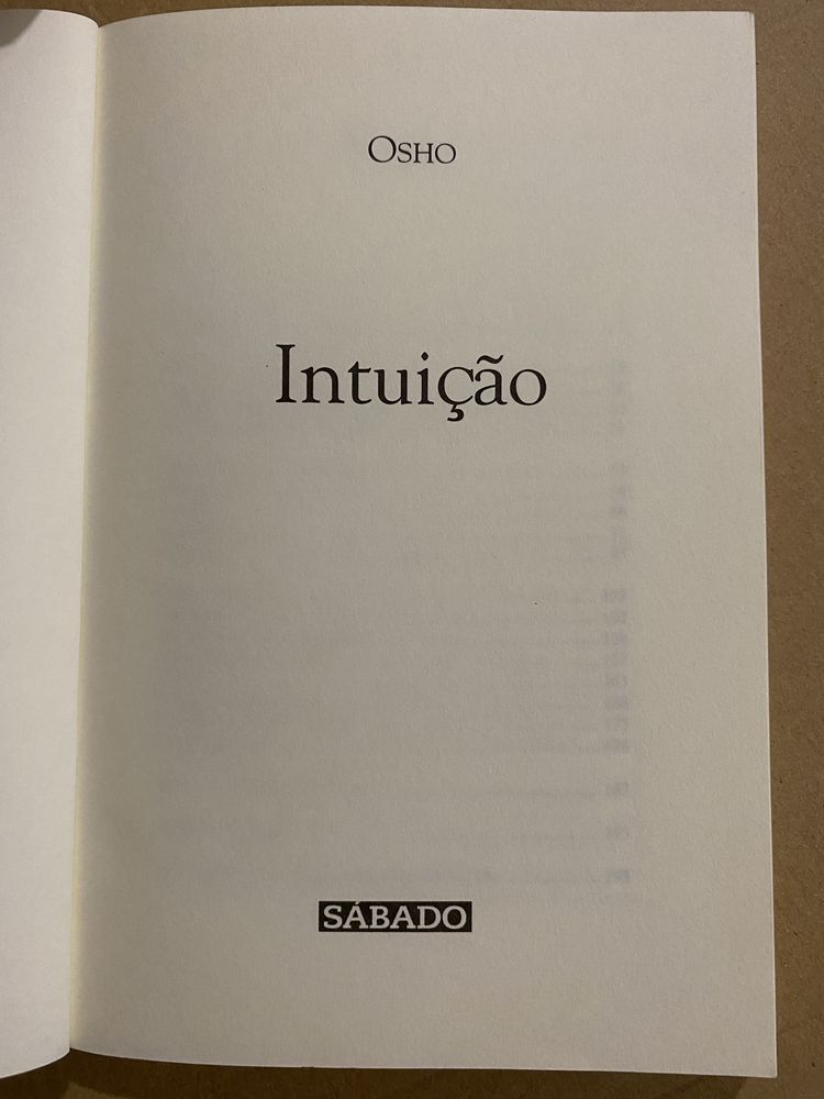 Intuição, de OSHO