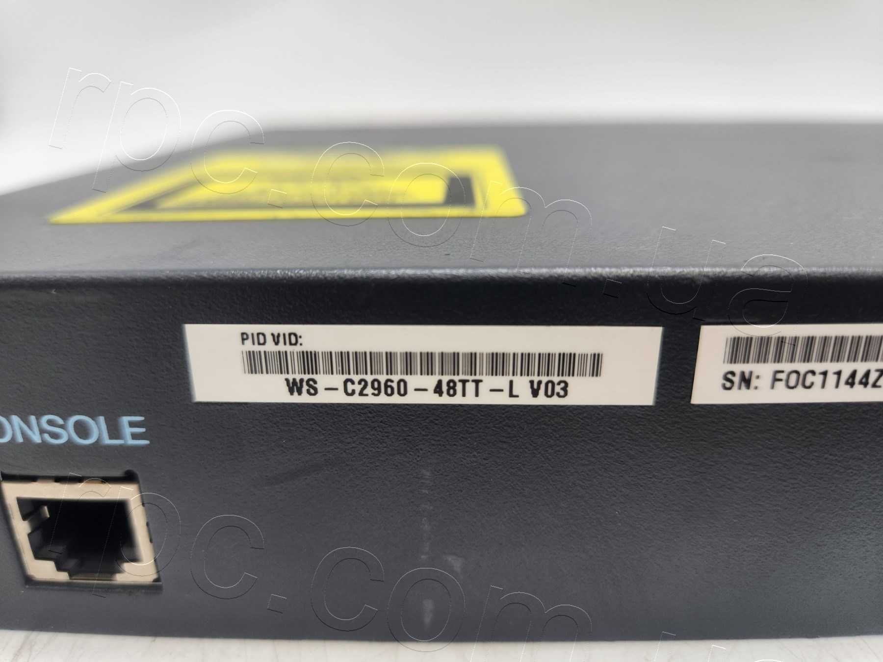 Керований L2 комутатор Cisco 2960 Series (WS-C2960-48TT-L)