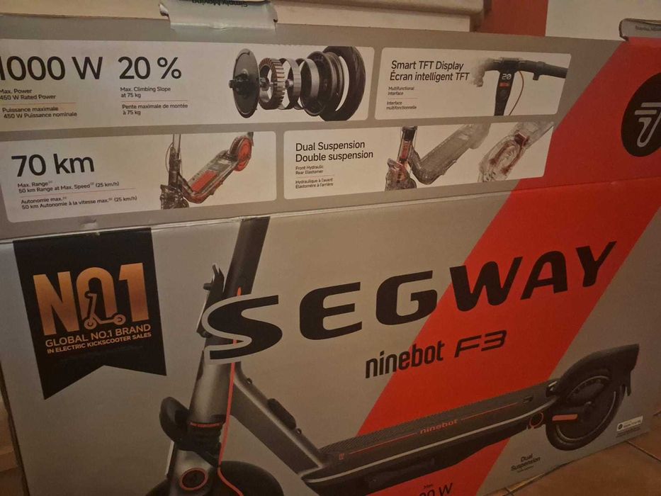 Trotinete Segway F3 70km de autonomia