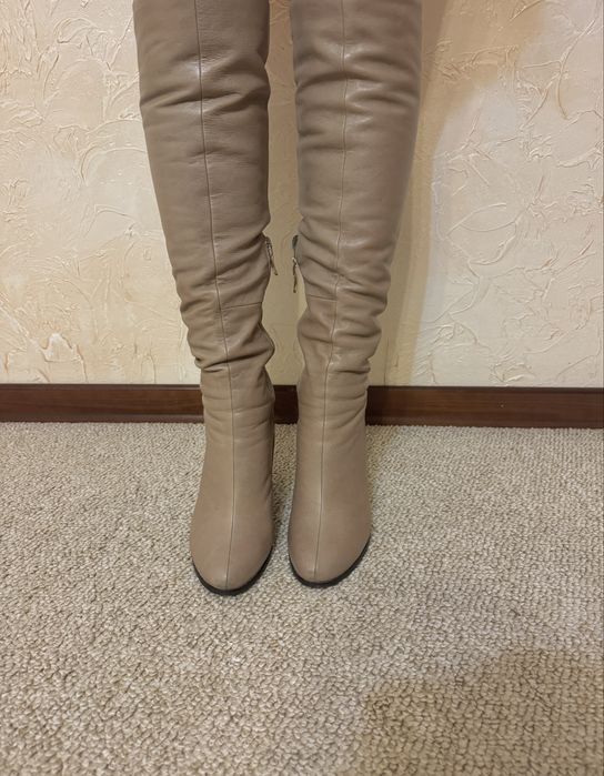 Шкіряні зимові сапоги